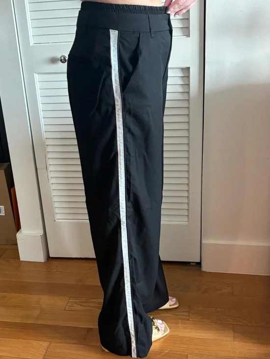 Zara Black Wide-Leg Men’s Trousers - Picture 2 of 5